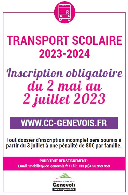 2023 affiche transport scolaire